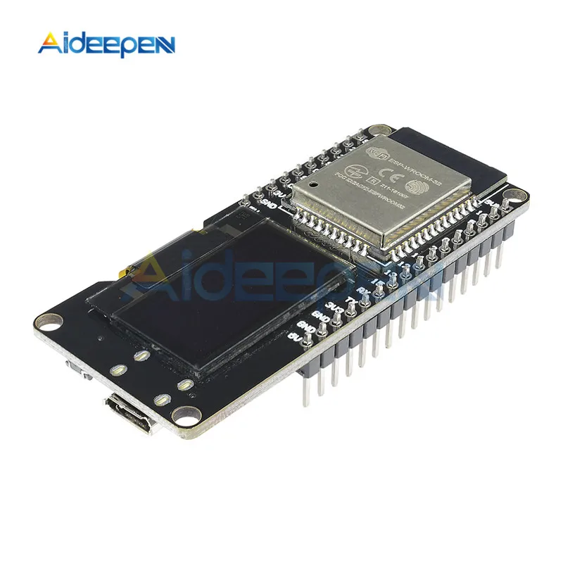 Модуль макетной платы ESP32 0 96 дюйма OLED 2 4 ГГц беспроводной Wi Fi Bluetooth поддержка STA AP