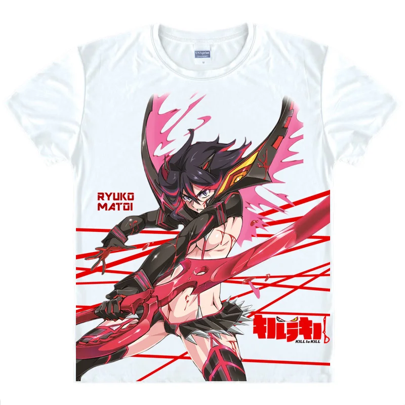 Coolprint японский Футболка с изображением в стиле аниме KILL La футболки мульти стиль