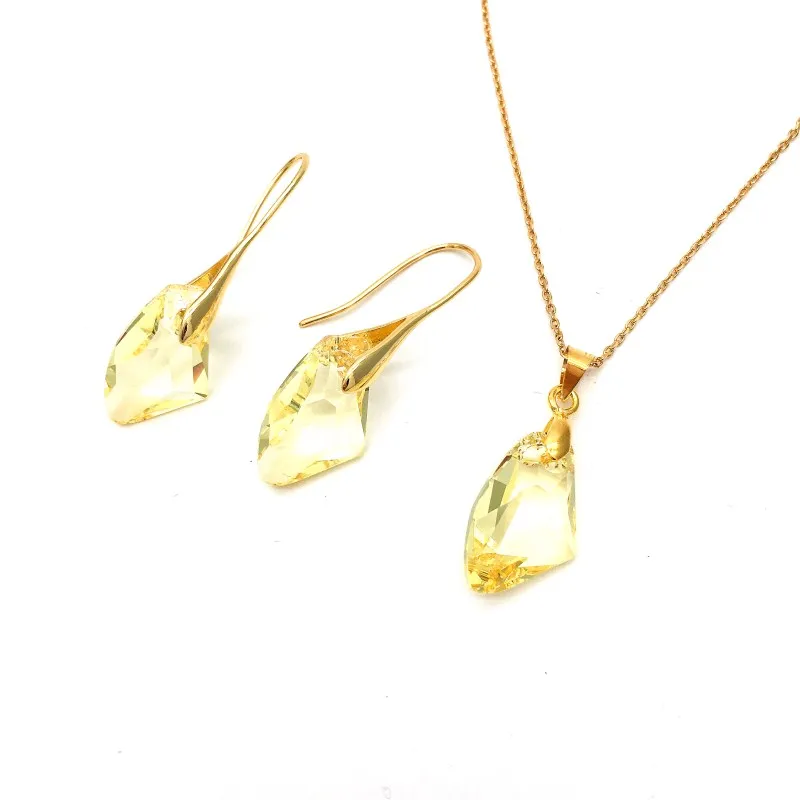 Ms Betti Galactic Vertical Pendant and Earring jewelry set crystal from Swarovski12