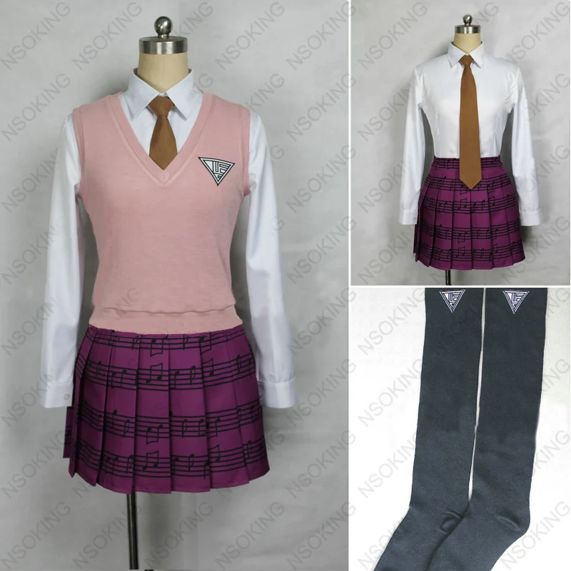 Костюм для косплея Akamatsu kaede DanganRonpa V3 | Тематическая одежда и униформа