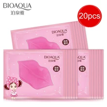 BIOAQUA питательные увлажняющие 10/20 штук Маска для губ Уход увлажнение восстановление удаления линий пятна осветлить линия улыбки коллагеновая маска для губ увлажняют уход