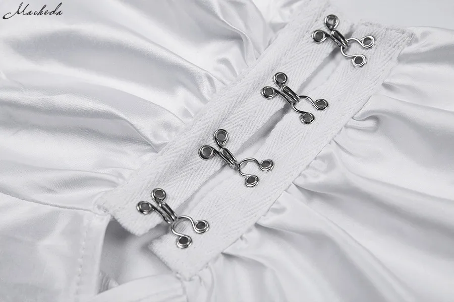 Женская короткая сексуальная блузка с длинным рукавом на пуговицах с V-образным вырезом с оборками летний топ на застежках