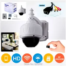 4X Zoom Auto Focus Lens Wifi Camera System Support SD Card Control by iphone Android System