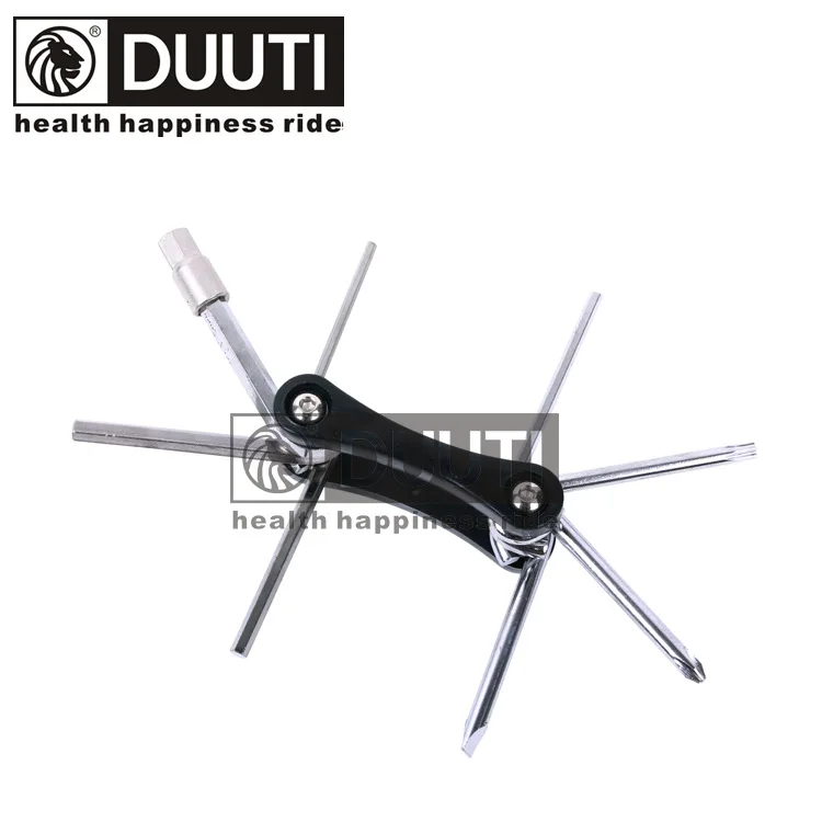 cheap Free shipping DUUTI 9 in 1 multi tool TL 20 multi function bicycle tools Carbon steel