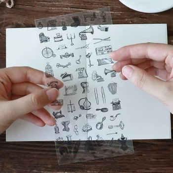 

1 Pcs Retro Postmail Times Stickers Diary Planner Journal Note Diary Paper Scrapbooking Albums Photo Label Stickers Stationery