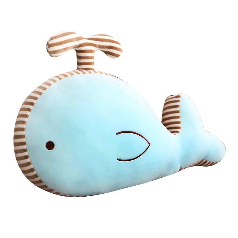 

New Plush cartoon Toys Stuffed Sea Animal Doll Soft Blue Whale Cute Dolphin Kawaii Sofa Pillow Christmas Gift For Children Girls