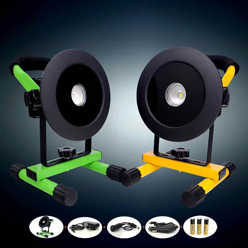 

New 2400LM XML L2 Rechargeable LED Flood Spot Light Portable Lamp Work light 30W power + 3* 18650 battery + Charger