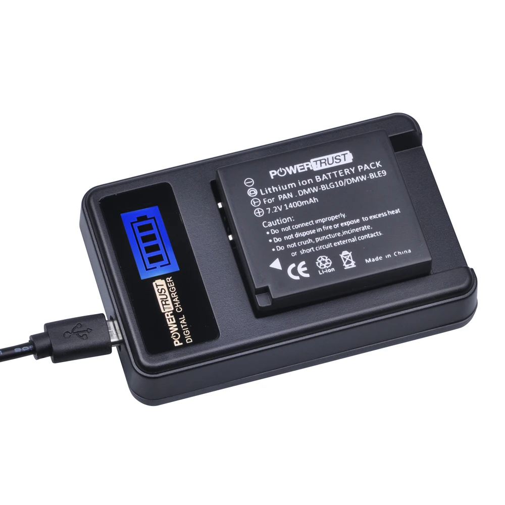 1 шт. DMW-BLG10 DMW BLG10 DMW-BLE9 BLE9 BLE9E батарея для камеры+ ЖК USB зарядное устройство для Panasonic Lumix DMC GF6 GX7 GF3 GF5 GX80