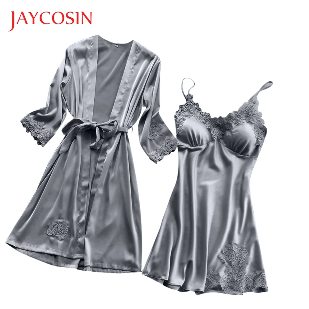 JAYCOSIN женское шелковое белье кружевное платье ночная рубашка Babydoll новое