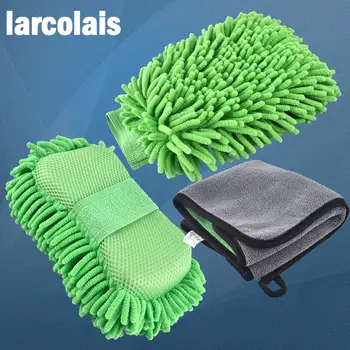 

Chenille Microfiber Premium Scratch-Free Wash Mitt Car Wash Glove No Scratch for Car Wash and Cleaning