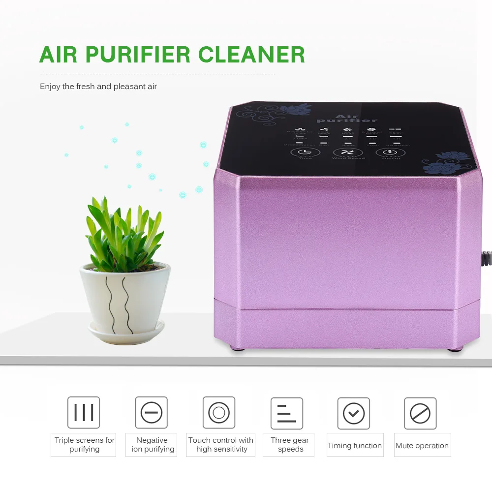 Air Purifier / Cleaner Desktop Anion Sterilization Removing Formaldehyde
