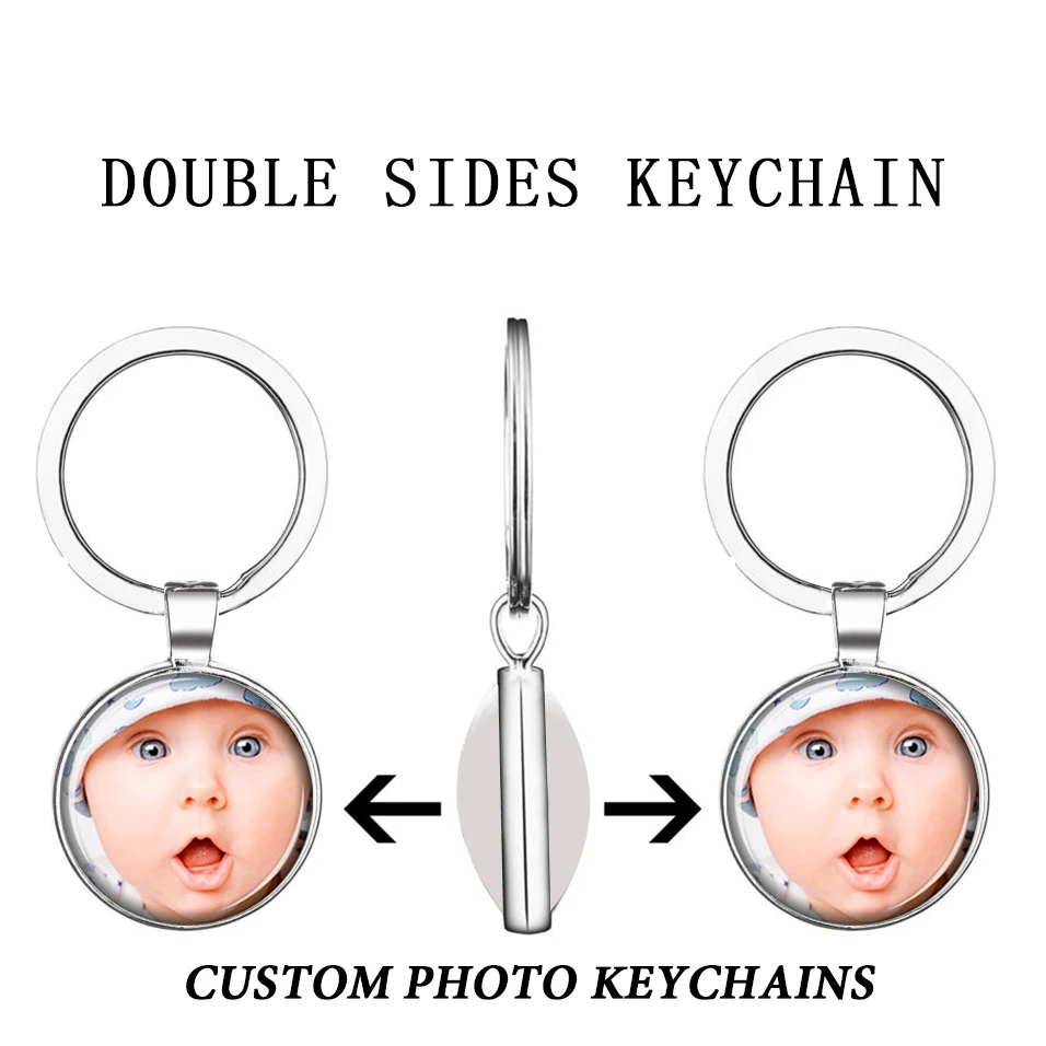Customized Keychains Photo Personalized Photo Key Chains Doublesided 25mm Aliexpress