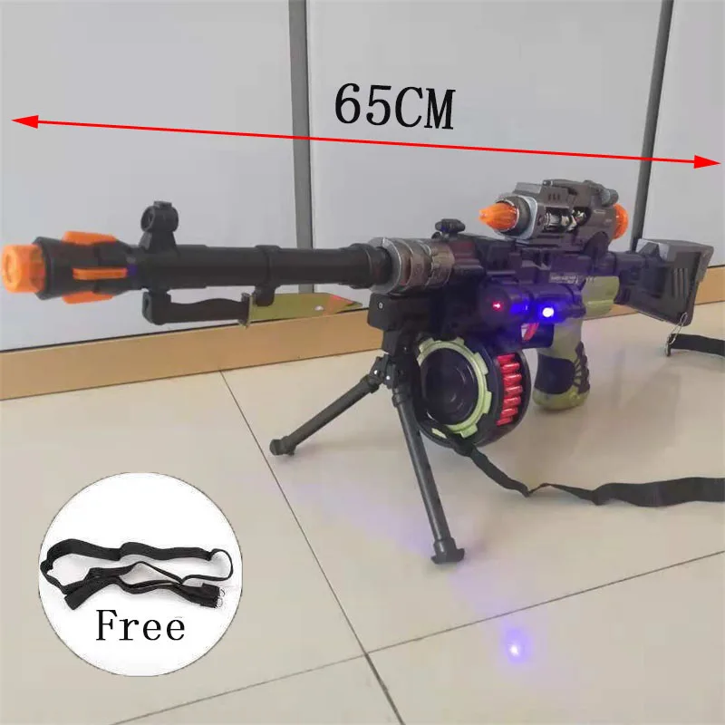 

Toy Machine Gun Military Model ,Infrared Sound Flash Electronic Submachine Vibration Toys Outdoor Play Sport Fun