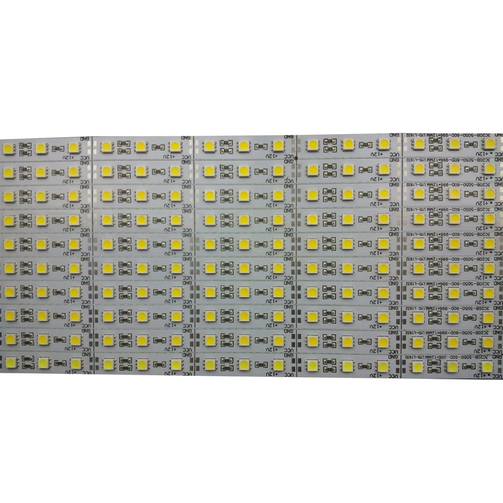 2 шт. 50cm5050 цвет SMD RGB 12В СИД полоса жесткая светильник жесткий бар Алюминий чехол потолочный Кухня светильник s Заводская Промышленная