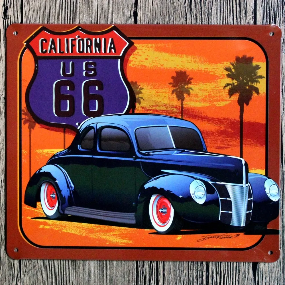 Wholesale Tin signs Iron Wall decor House Bar Cafe Retro Metal signs 18