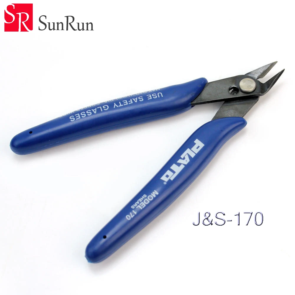 

1pcs PLATO-170 Electrical Wire Cable Cutters diagonal pliers Snips Flush Cutting Beading Pliers Tools