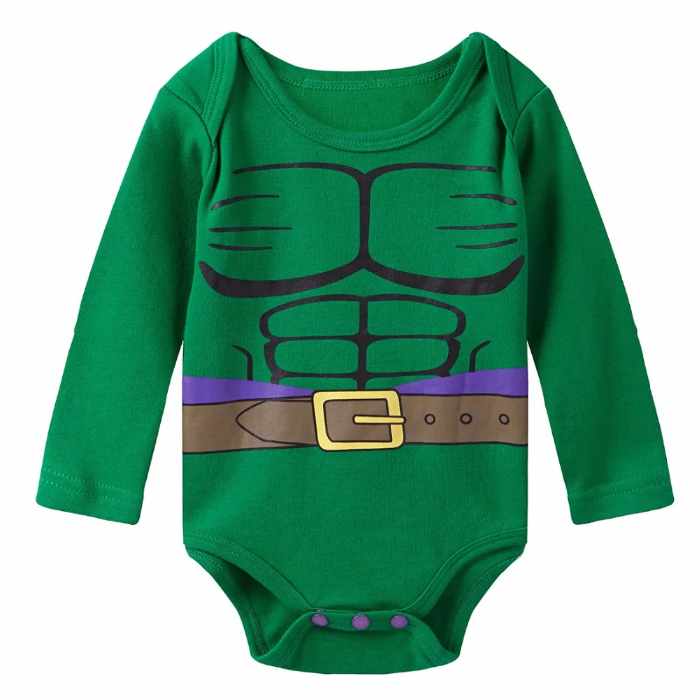 Baby Boy Hulk Costume Bodysuit Infant Long Sleeves Newborn Autumn Babygrow Jumpsuitin Bodysuits