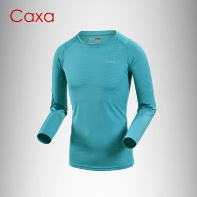 Мужская Уличная футболка с длинным рукавом быстросохнущая легкая влажная сетчатая рубашка Размер M-XXL - Цвет: light blue