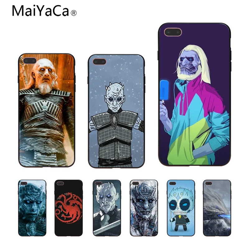 

MaiYaCa night king artwork New Personalized print Phone Accessories Case For iPhone 7 Plus 8 X 8Plus 6s 6s Plus 6 5s phone case