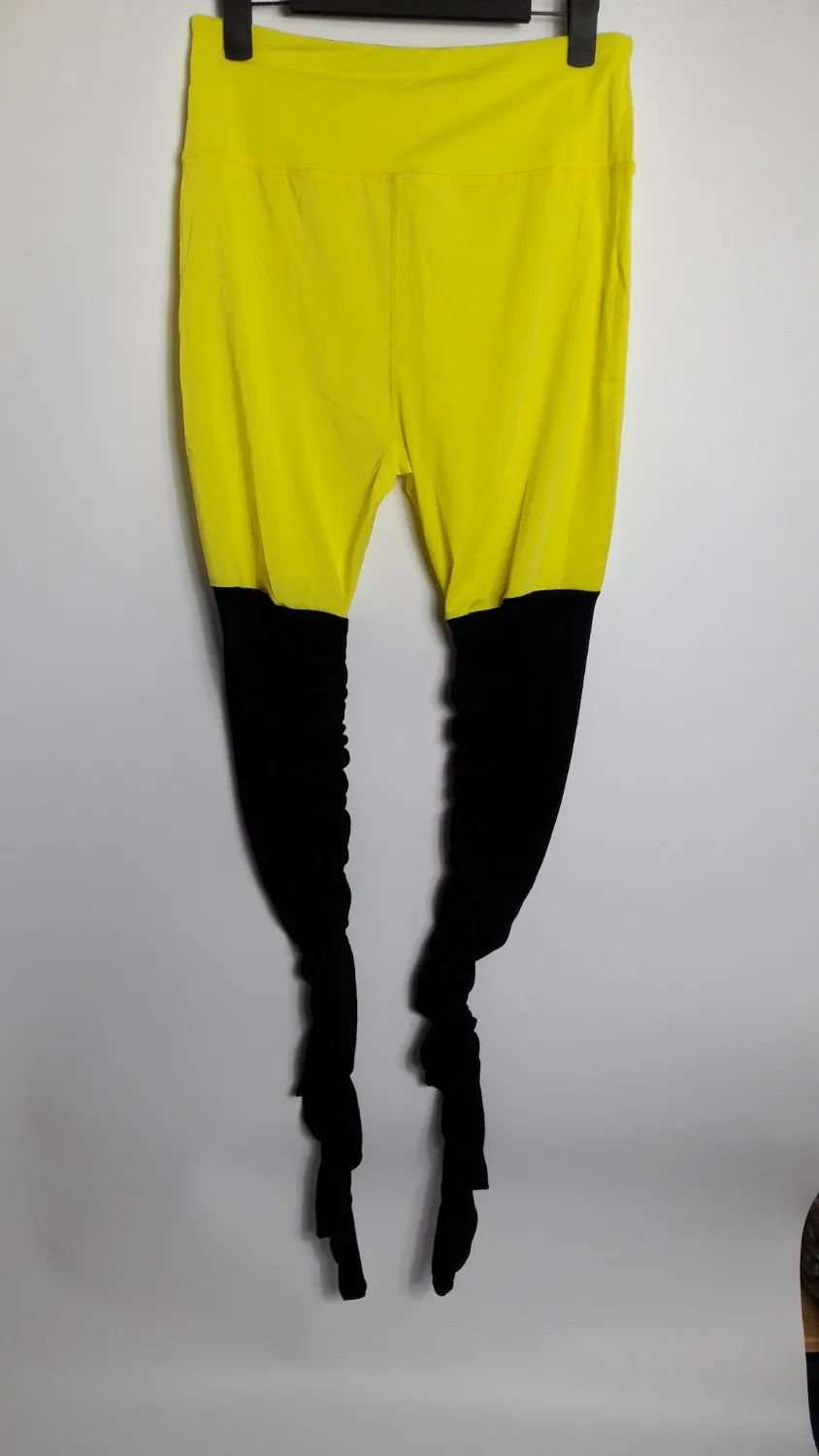 neon green yoga pants