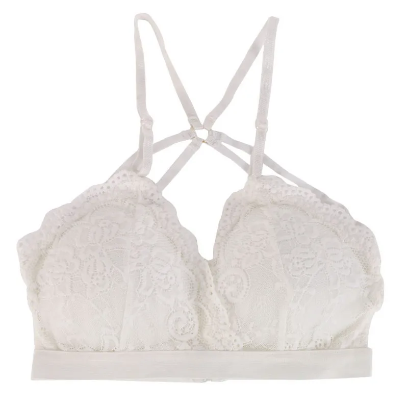 Sexy Lingerie Back Bandage Women Lace Breast Basic Tube Top Female