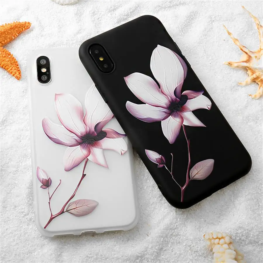 Рельефный чехол Lotus Flower для Samsung Galaxy J3 J5 J7 2015 2016 2017 EU S10 Plus S10E M10 M20 A10 мягкий