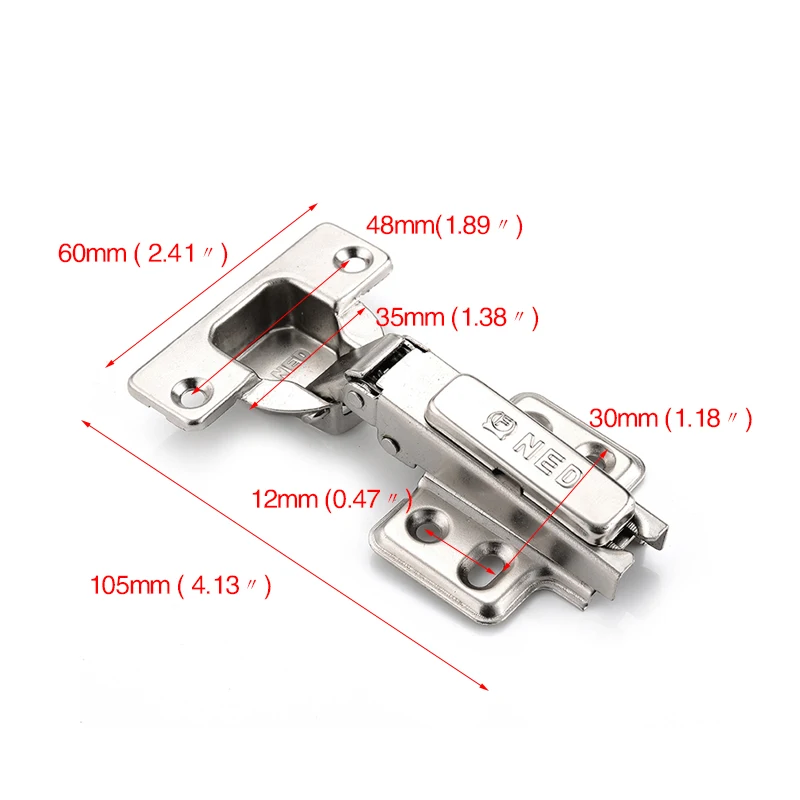 2 шт. NAIERDI Rustless железное крепление две силы шкаф дверные петли универсальный размер петля для кухни мебель для дома Аппаратные средства