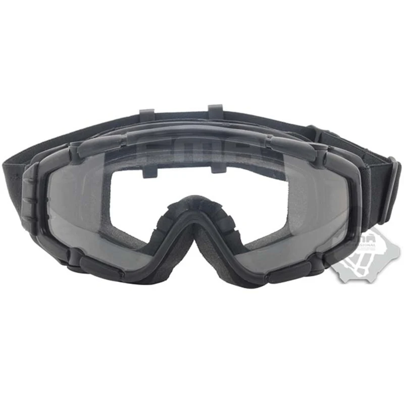 

NEW FMA Cooler Fan Version Black Outdoor Paintball Airsoft Glasses SI-Ballistic Goggle