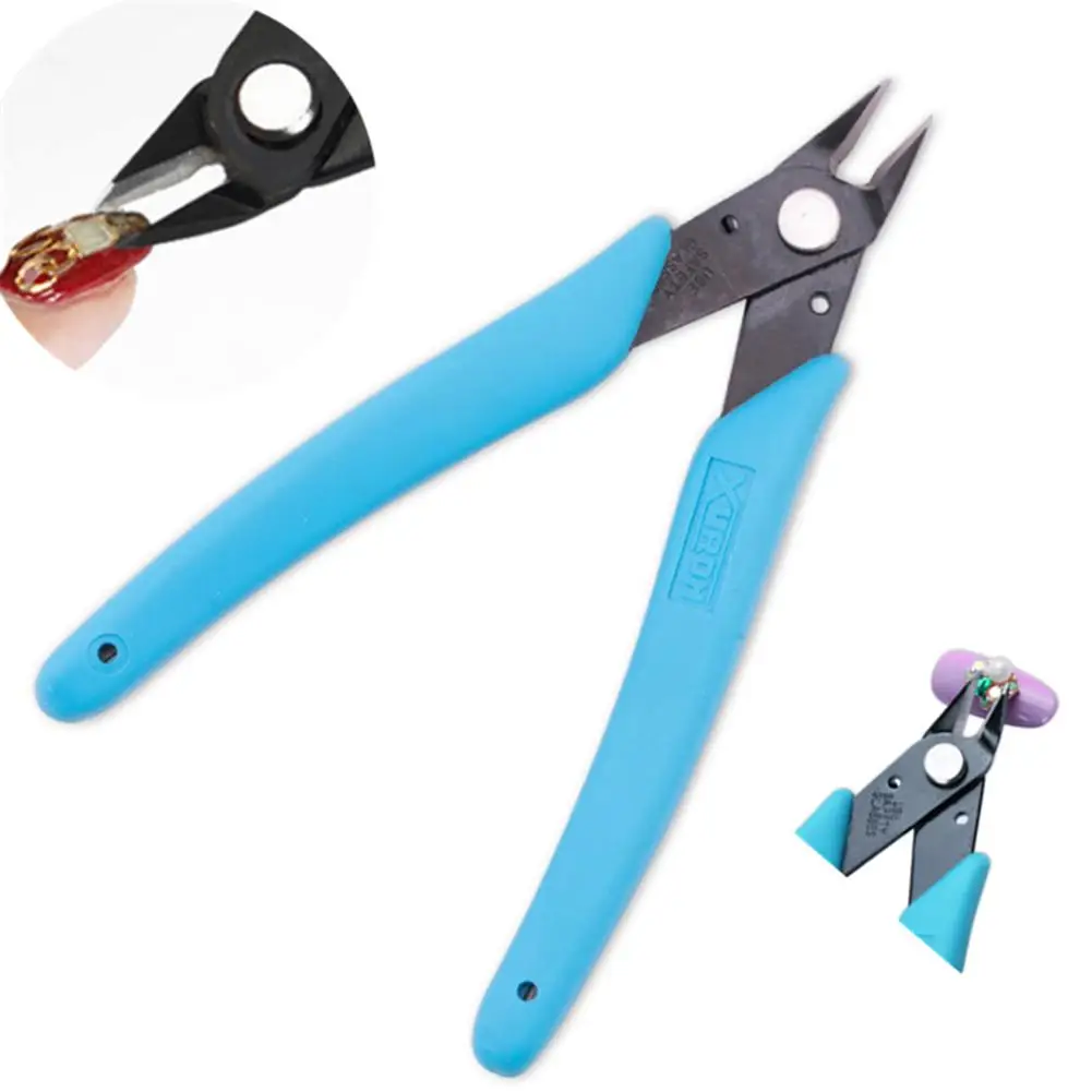 

Nail Art Clipper Cutter UV Gel False Nail Tips Edge Cutters Diagonal Side Flush Cutter Nipper Rhinestones Pliers Manicure Tool