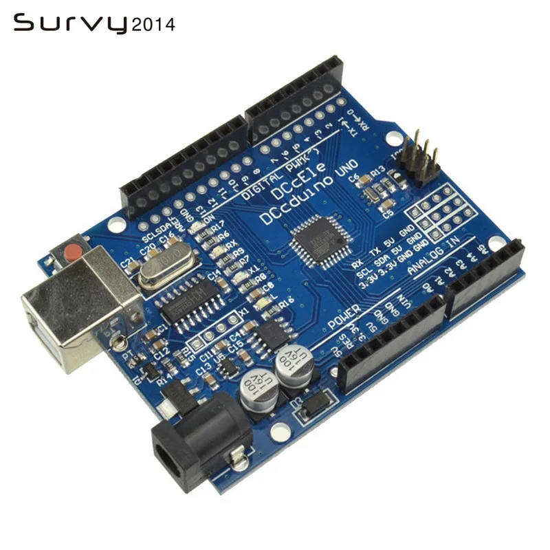 Высокое качество один Комплект UNO R3 MEGA328P для Arduino + USB кабель ATMEGA328P AU плата