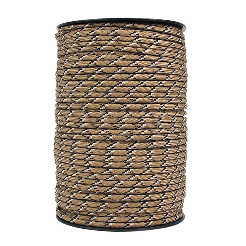 

100M 4Mm 9 Stand Cores Paracord For Survival Parachute Cord Lanyard Camping Climbing Camping Rope Hiking Clothesline Desert Ca
