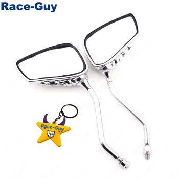 

Aluminum 8mm Rearview Left Right Side Motorcycle Rear View Mirror For ATV Quad 4 Wheeler Moped Scooter Pit Dirt Motor Bike
