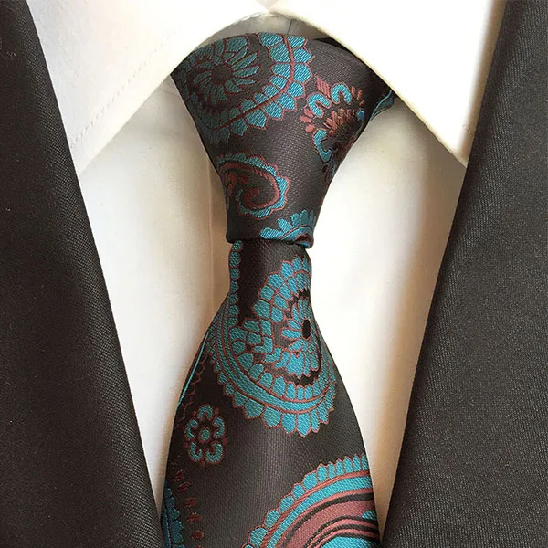 Галстук 12 стилей галстуки для мужчин свадебные деловые рождественские жаккардовые граваты шелковые галстуки 8,5 см модные мужские галстуки Corbatas - Цвет: A07