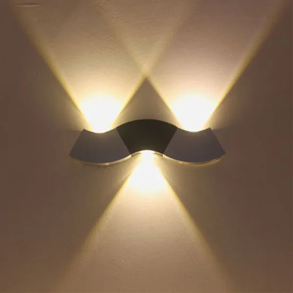 

220V 3W 3LEDs Wall Lamp LED Bedroom Bedside Lamp Wall TV Back Corridor Warm White Night Light Free Shipping