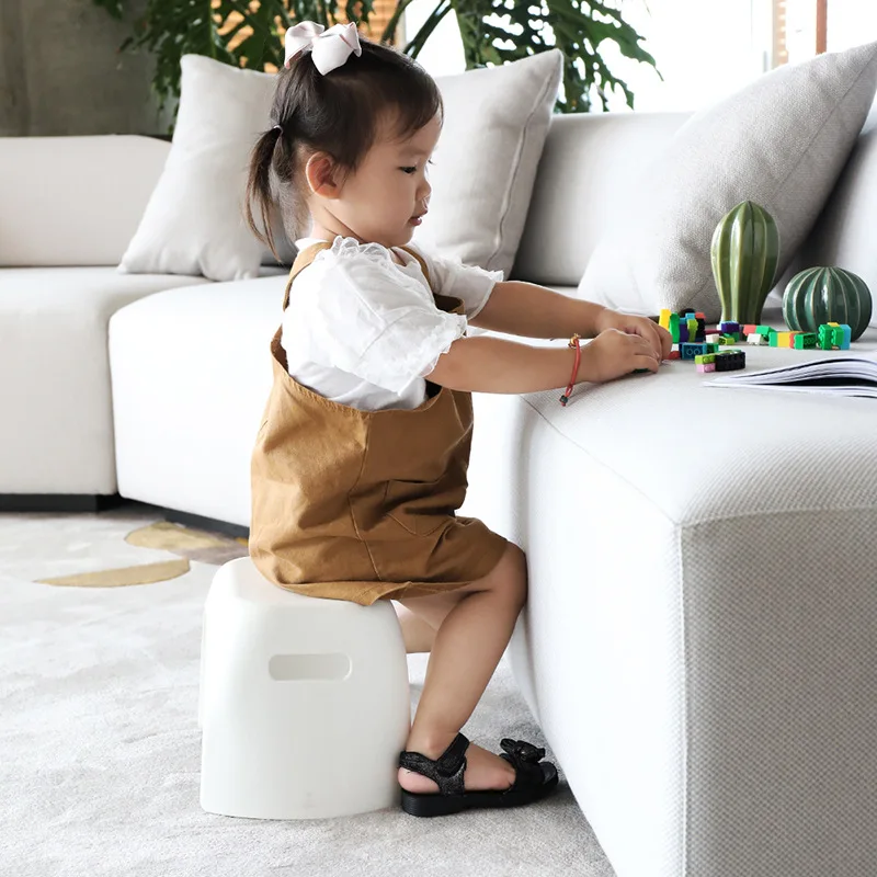 Plastic stool children's bathroom non-slip small bench fashion shoes bench thick and firm  home kids furniture kids chair baby