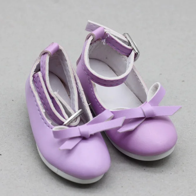 1pair Fashion PU Leather Shoes For 16inch 60cm BJD SD Dolls mini shoes toy fit 1/3 Dolls 7.8cm