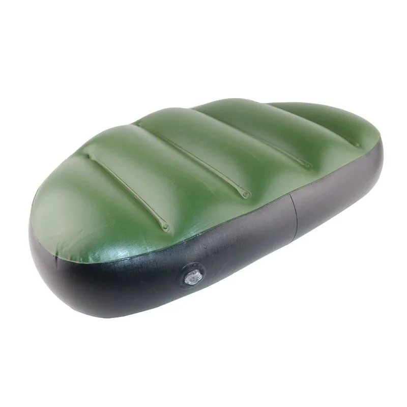 green pvc inflatable seat air cushion mat 46*32*10cm waterproof