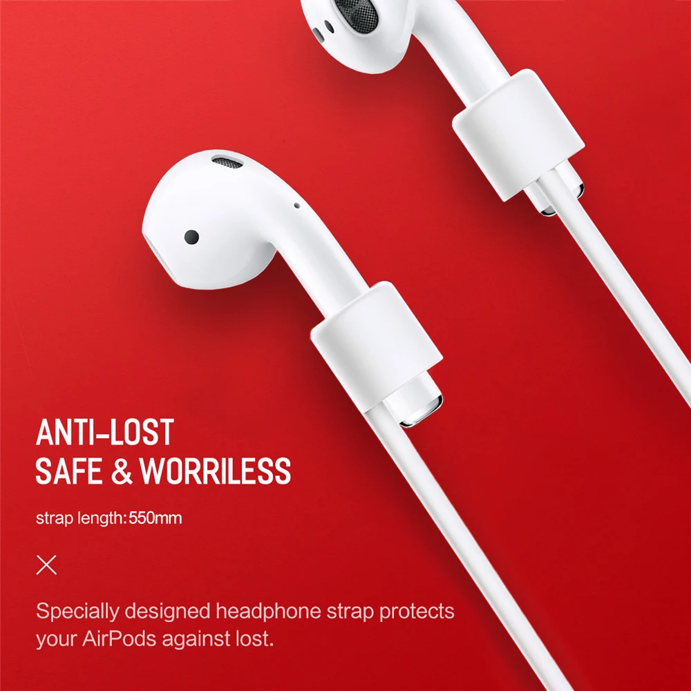 Светящийся в темноте протектор для Apple Airpods Чехол air pods i9 i9s i10 Pro i11 i13 i19 TWS Защитная крышка против потери веревки