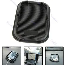 Горячая 1 шт. Черная мягкая автомобильная подставка против скольжения держатель для iPhone 3g 4 4s мобильный телефон Прямая автомобильный гаджет