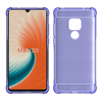 

Brand gligle carbon fiber Anti-knock soft TPU case cover for Huawei Mate 20 case shell