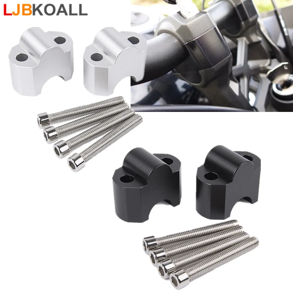 

1 Set Handlebar Bar Riser Clamp 40mm Up CNC Aluminum for Kawasaki Versys 650 2013 2014 2015 2016 Motorcycle Accessories