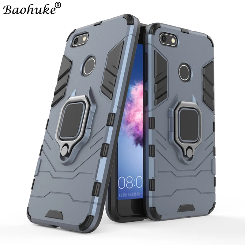 

Luxury Armor Case For Huawei P9 Lite Mini Shockproof Back Cover For Huawei P9 Lite Mini TPU Silicone Phone Case Ring Holder Case