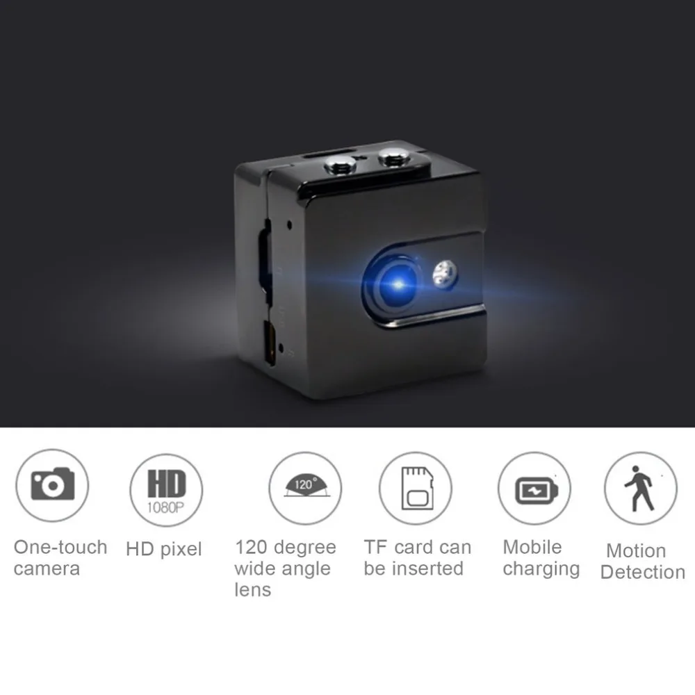 

Car Cam R8 Portable Infrared Night Vision Mini DV Full HD 1080P Camera with 120 Degree Wide Angle Motion Detection