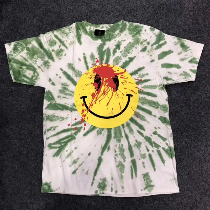 Новая ASTROWORLD Трэвиса Скотта TIE DYE футболка с длинным рукавом для мужчин и женщин 1:1 лучшее качество мода Casaul ASTROWORLD футболки - Цвет: 4