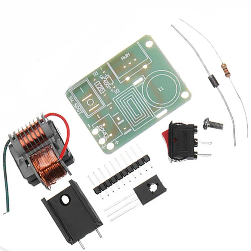 

15KV High Frequency DC High Voltage Arc Ignition Generator Inverter Boost Step-Up 18650 DIY Kit U Core Transformer Suite 3.7V