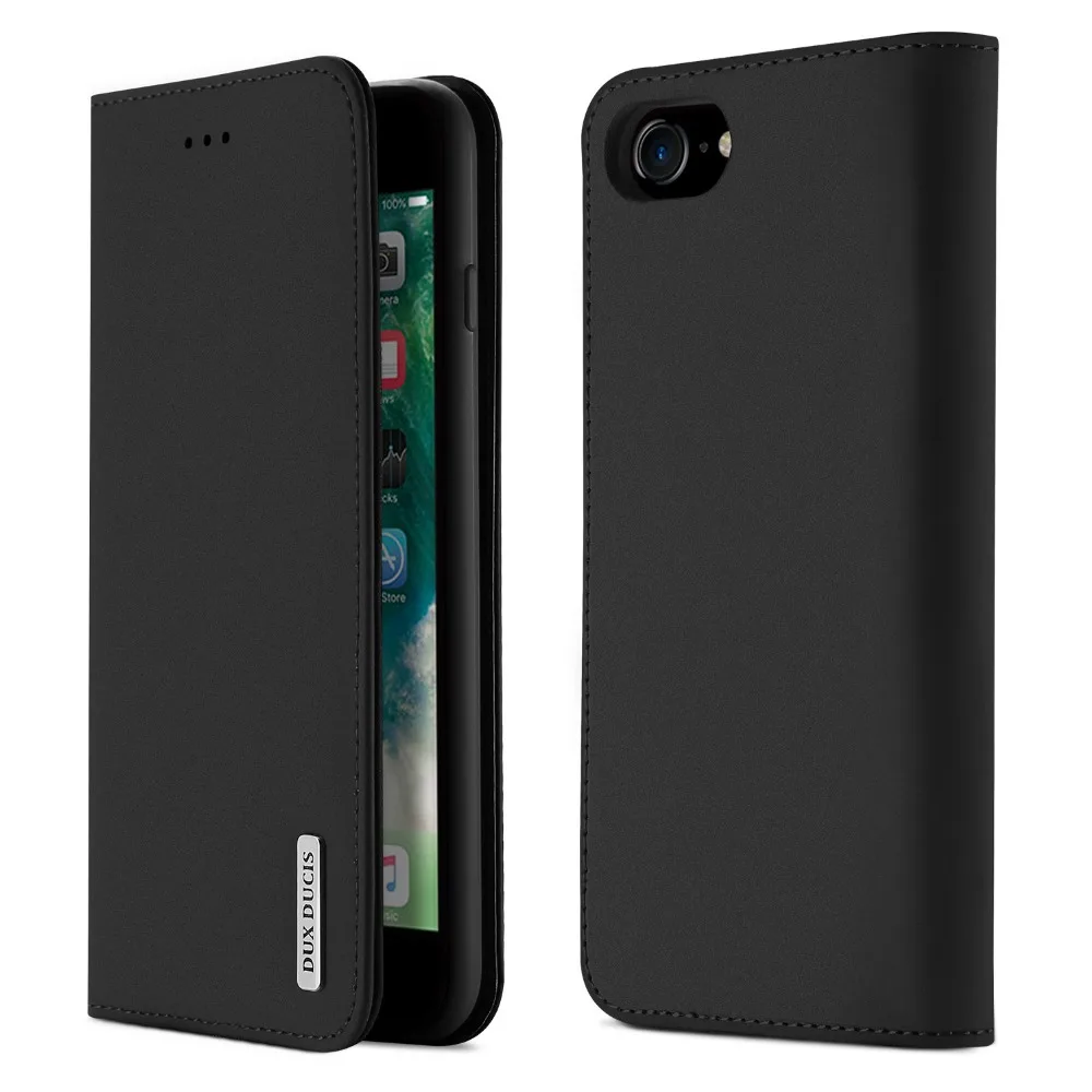 

For iPhone 7 7 Plus Cover DUX DUCIS Slim Genuine Leather Magnet Card Slot Wallet Case Funda For iPhone 7 8 8 Plus 6 6s Plus