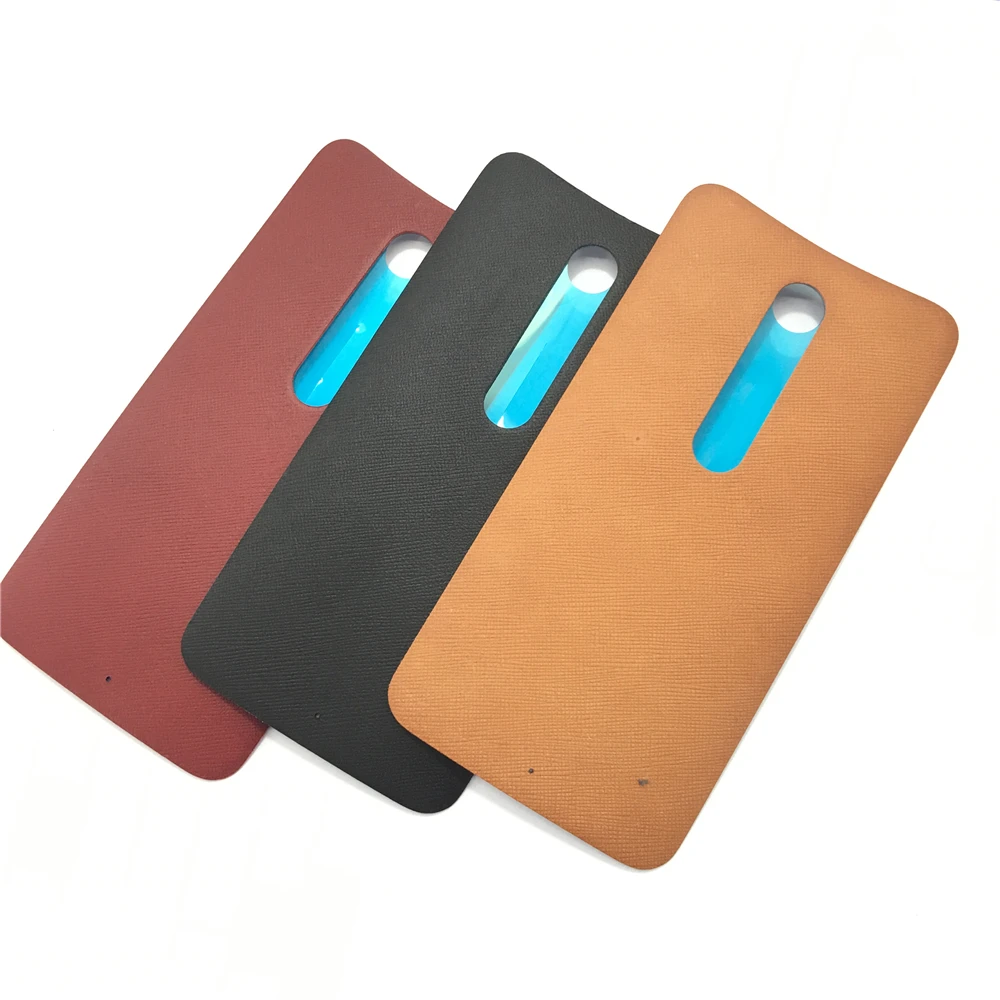 

High Quality Soft Leather Battery Door Cover Back For Motorola Moto X Style XT1575 XT1572 XT1570 Red/Black/Orange