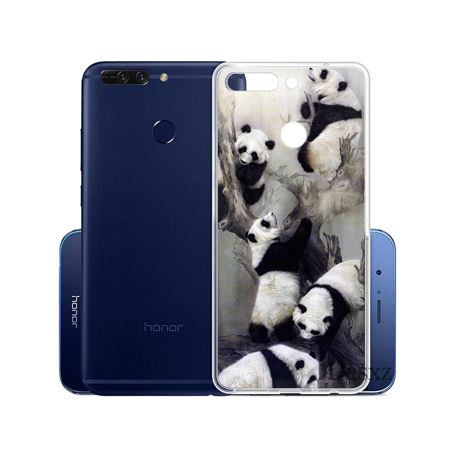 Наброски панда чехол для телефона Huawei Honor 6A 7A 7C 6C 7X Pro 8 8X 9 10 Lite Play|Чехлы-накладки| |