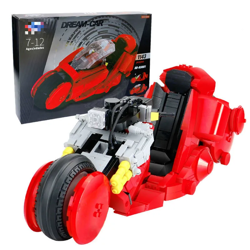 

Pull Motorcycle Assembling Spelling Insert Building Block Alpinia Oxyphylla Toys Small Grain Building Block XB03001