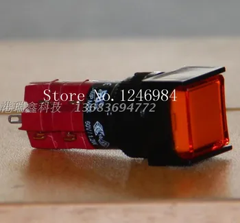 

[SA]D16LAS2-2AB Taiwan Progressive Alliance dual square orange button switch with lock normally open normally closed DECA--10pcs